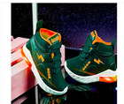 Black Red Kids Led Light Shoes For Boys And Girls With Great Design And Lucky