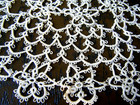 Antique Victorian Doily Beautiful Tatting Design Handmade Finest Thread 10  Diam