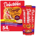 2 Pack Hartz Delectables Squeeze Up Variety Lickable Wet Cat Treats  54 Count