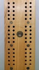 Cabin Or Hunter Style Wooden Cribbage Board   4 Bullet Pegs - 2 Player Track