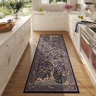  Runner Rug 2x6 Vibrant Tree Of Life-patterned Vintage Kitchen Rugs Non Slip 
