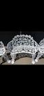 Antique Cast Iron Settee And 2 Chairs In Grapevine   Leaf Pattern   650 Obo