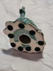 Vintage Turquoise Color Peacock Statue Figurine 