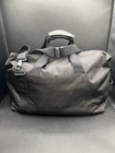Tumi Tahoe Sonoma Duffel Gym Travel Bag Black Canvas   Leather