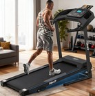 3 5 Hp Folding Treadmill With 9  Incline Running Walking Machine For Home W lcd