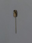 1915 Art Nouveau Edwardian Era  Stick Pin  Brass  Bronze  Gold Wash 