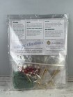 Nostalgic Christmas Beaded Crystal Ornament Kit Ruby  Green   Gold Tree Ornament