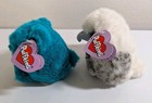 Lot Of 2 Puffkins Swoop   Telly W  Tags Plush Stuffed Animals 1998 Bear   Eagle