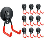 10 Pack Magnetic Garage Hooks Strong Storage Utility Magnetic Hooks Heavy Duty