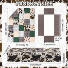 Hahafelt 3 Piece Patchwork Western Crib Bedding Set For Standard  Brown green 
