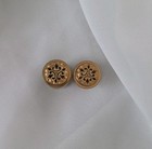 Victorian 1880s Cufflinks Taille D epargne Gold Filled 