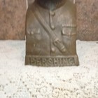 Vintage Original Cast Iron Gen  Pershing Still Coin Bank Patented 1918