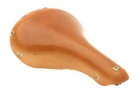 Gilles Berthoud Marie Blanque Saddle Steel Rails Hard Leather Natural New Nos