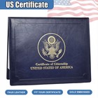 Citizenship Certificate Holder - Us Citizenship Gifts - Pu Naturalization Cer Us