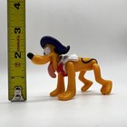 Disney Pluto Dog Toy French Hat Jointed 3 5  Collectible Pvc Figure Toy