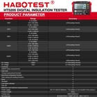 Habotest Ht5205 Megger Meter Insulation Resistance Tester Meter Megohmmeter