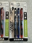 3x Zebra Fountain Pen Set  0 6mm Fine Point assorted Colors non Toxic Ink 9 All