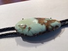 Vintage Large Turquoise And Sterling Silver Bolo Tie 91 Grams