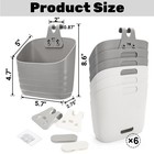 6 Pack Plastic Hanging Basket For Kitchen Over Cabinet Door Organizer