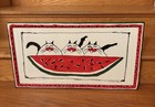Folk Art Martha Wahlert  Signed Watercolor    three Cats On The Fourth    Framed