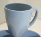 Corelle Set Of 4 12 Oz Coffee Mugs Light Blue Periwinkle Stoneware