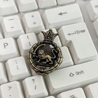 Retro Lion Of Judah  british Palestine  Bronze Judaic Golden Pin Brooch Jewelry