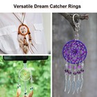 20 Pieces Metal Dream Catcher Rings Circle Heart Moon Shaped Macrame Hoop   