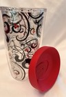 Tervis Clear Swirlwind Tumbler With Red Lid 16 Oz Preowned