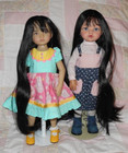 Monique Custom Made Doll Wig Size 7 8 Black Very Very Long Straight Hair New