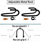 2 Pack Adjustable Plate Hangers wall Mount Plate Display Stands Holders  Black