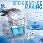 34lbs 24h Nugget Countertop Ice Maker With Soft Chewable Ice With Self-cleaning