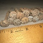 14 Antique Railroad Date Nails  1940   s   50   s Various Years Railroad Tie Markers
