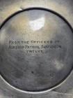 Navy Airship Group Zp-12 Commander Sterling Plate Photo Cap   Device Zp-12 Blimp