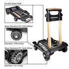 Folding Hand Truck Portable Dolly Compact Utility Luggage Cart With 70kg 155l   