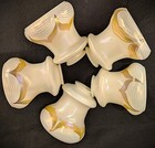 Set Of 5 Quezal Art Glass Shades