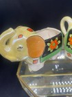 Vintage  Lustreware  Ceramic  Trunk Up Elephant Planters   read  