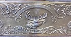 Antique B p o e  Sterling Silver Elks Membership Card Case Wt Ruby Colored Eye