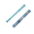 Soprano Recorder Instrument For Beginners German Style C Key 8 Hole Light Blue