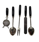 Vintage Ecko Kitchen Utensil Set With Wall Bracket