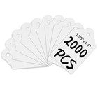 2000 Pcs Unstrung Price Tags For Tag Gun  1 75 x1 1  White Label Stickers