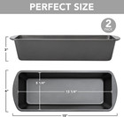 2 Pack Extra Large 13  X 5  Nonstick Bread Loaf Pans  Rectangular Baking Tins