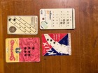 Lot Vintage Sewing Notions Needle Cards Snaps Thread Spools Some Wooden Misc 