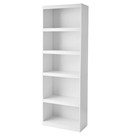 71    Adjustable Wood Bookcase  5-shelf Wide Storage And Display Shelving Unit