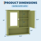 Bathroom Wall Mount Cabinet Storage With 2 Door Mirror Bathroom Storage Cabinet