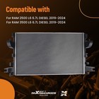 Radiator For Ram 2500 3500 6 7l Diesel 2019-2024 68322492aa