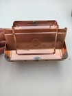 Art Steel Co  Mini Copper Metal File Box New York Made Usa Vintage Office Gear 