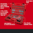 Craftsman159-piece Standard Sae   Metric Chrome Mechanics Tool Set W  Hard Case