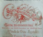 Empreza Tauromachica Lisbonense Portugal C  1890 Stock Certificate Bullfight
