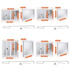 Vevor 60x36 36x36 53x33 36x48in Concession Stand Serving Window Service Awning