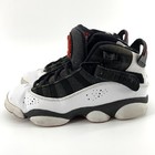 Nike Jordan 6 Rings Bg Boys 4 Youth 4y Black White 323419-012 Sneakers Shoes